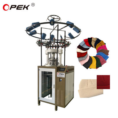 7G-18G швейная машина для OPEK Rib Knit полиэстерные шляпы и стильные шерстяные шляпы