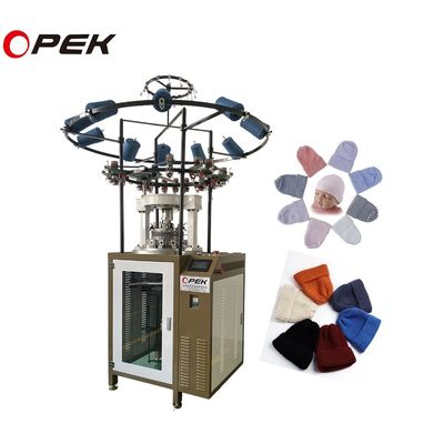 Warp Knitting Style OPEK 2024 Hip Pop Fashion Ribbed Beanie Machine с скоростью 80 оборотов в минуту