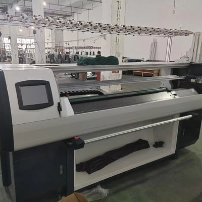 Скорость 3.5G Двойная система Jacquard свитера трикотажная машина в 2500 * 850 * 1600 мм Размер