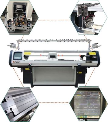 Полностью Jacquard плоская трикотажная машина двойная система компьютеризированная продажа для конечных свитеров