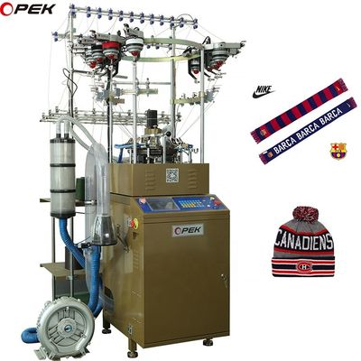 Opek Multicolor Jacquard Компьютеризированная шляпа и шарф трикотажная машина для нужд магазинов одежды