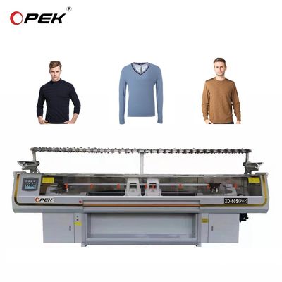 Полностью Jacquard плоская трикотажная машина 650 кг двойная система 52 дюйма для домашнего производства