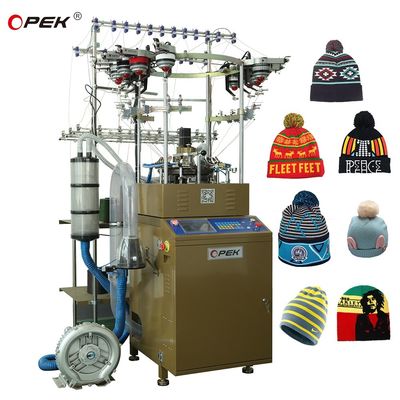 Полностью компьютеризированное управление Jacquard Beanie Hat Making Machine CE ETL, одобренное OPEK