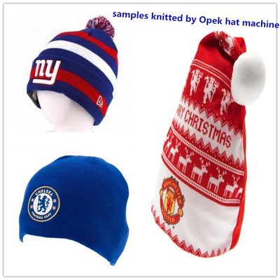 Желтая Jacquard Cap Производство ОПЕК Мусульманская Капка Трикотажная машина с полностью автоматической сигнализацией