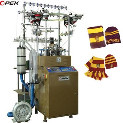 Розничная продажа Opek Multicolor Jacquard Детская шляпа с фигурой Трикотажная машина Полностью автоматическая сигнализация