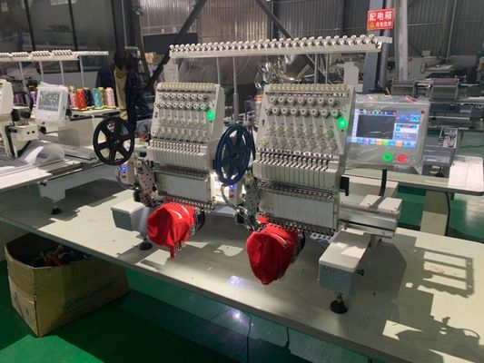 1200RPM Opek 2 головы 12/15 игл высокоскоростная шляпа футболка плоская компьютерная вышивка