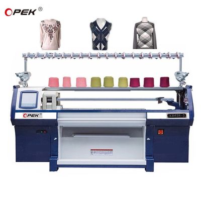 Полностью Jacquard Single Carriage Three System Полностью автоматическая технология плоской вязания