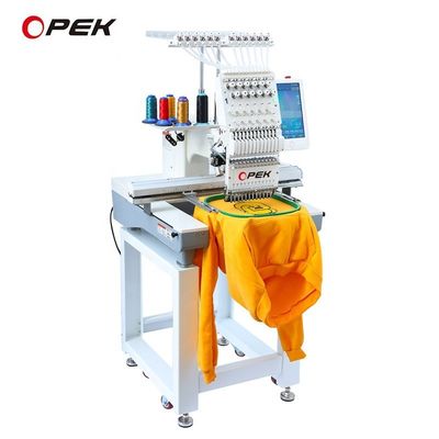 110V-220V ОПЕК Одноглавая машина для вышивки шляпы с сенсорным экраном Дахао 10 дюймовый А15