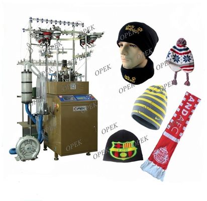 Увеличьте свой бизнес с помощью плетежной машины OPEK 1KW Beanie Hat и полностью автоматической сигнализации